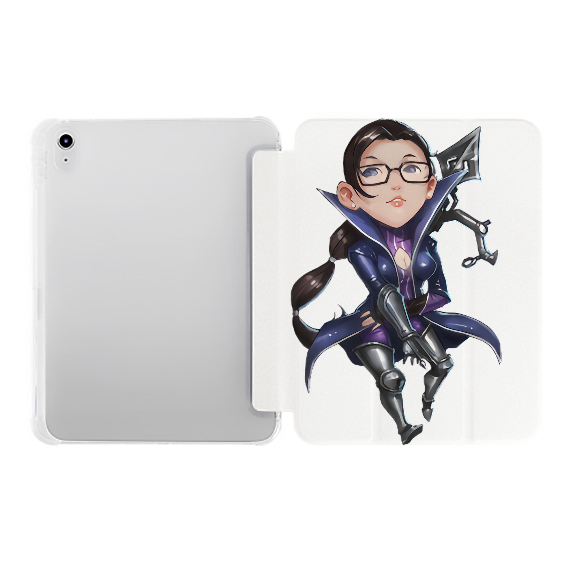 （画像用） リーグ・オブ・レジェンド League of Legends LOL IPad ケース ペン収納付き 三つ折りスタンド PUレザー×シリコン 対応機種9.5/10.5/10.9インチ
